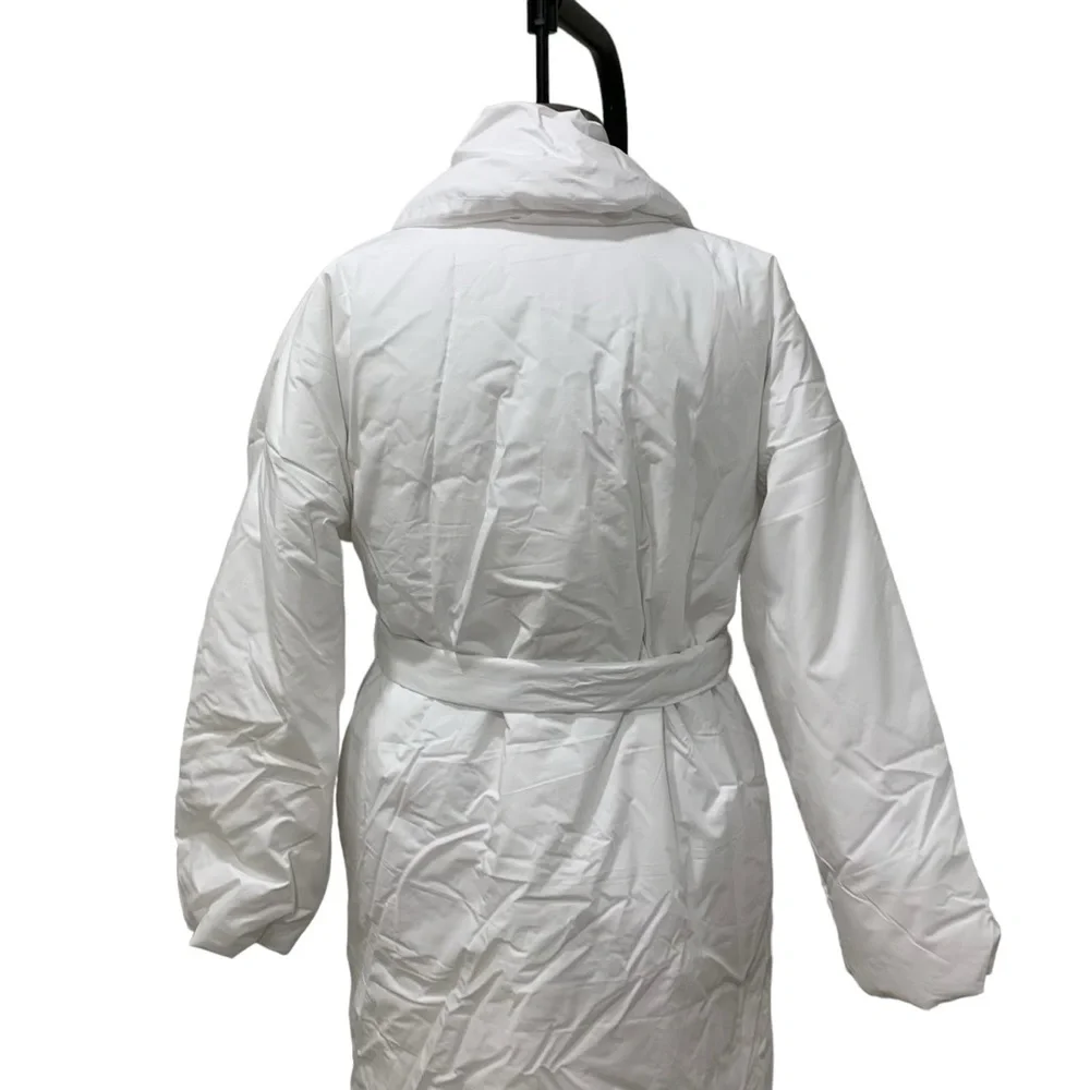 Skims Cotton Duvet Robe in Marble White by Kim Kardashian Women’s Size Large